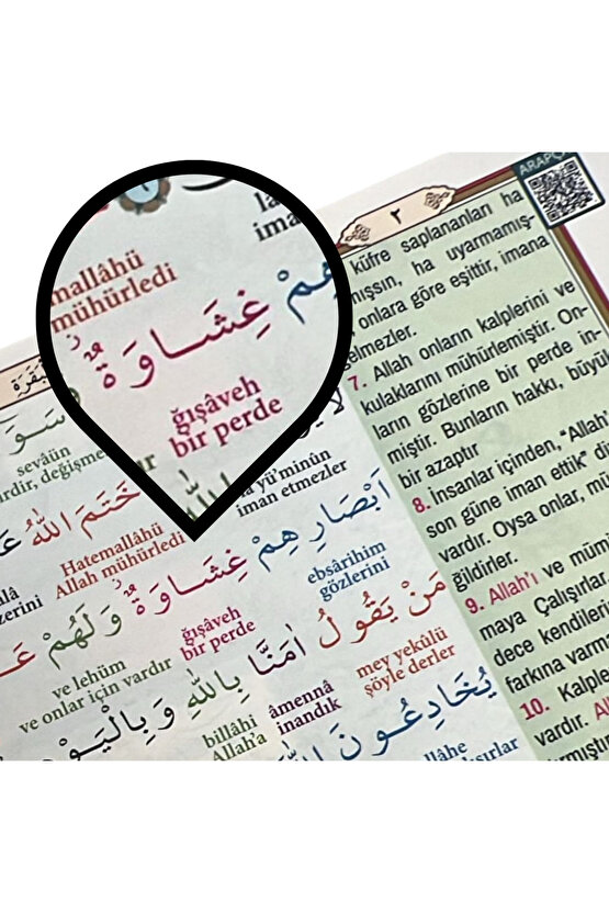 Rahle Boy Kuranı Kerim Ve Satır Arası Kelime Türkçe Okunuşlu Ve Meali 6 Özellikli Mealli Kuran