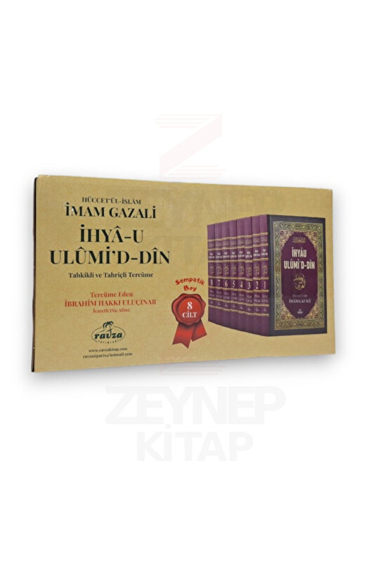 İhyau Ulumiddin Tahkikli Ve Tahriçli Tercüme (SEMPATİK BOY, 8 CİLT, KUTULU)