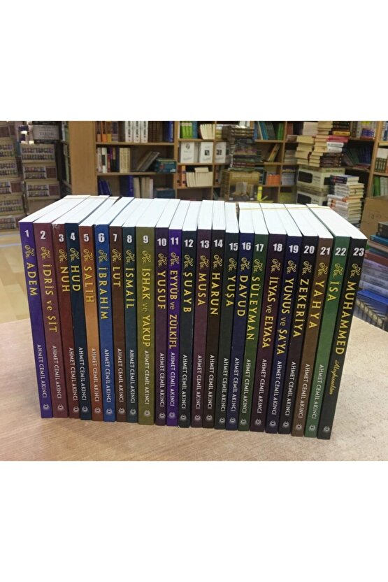 Peygamberler Tarihi, Ahmet Cemil Akıncı, 23 Kitap, 14x20 Cm. Ebat, Karton Kapaklı, Bahar Yay