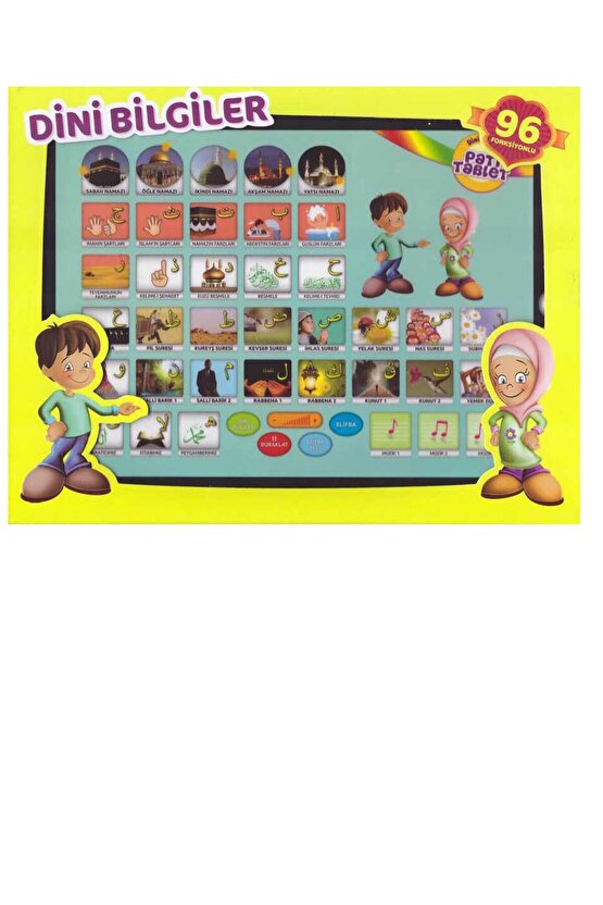 Sesli Dini Bilgiler Büyük Boy - Pati Tablet: 96 Fonksiyonlu