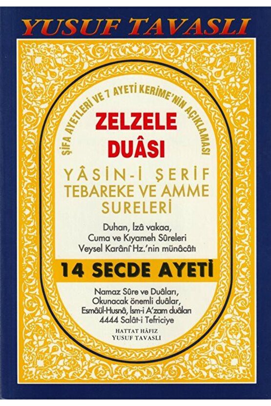 Zezele Duası Yasin i Şerif Tebareke ve Amme Sureleri (Dergi Boy) (D32)  Tavaslı