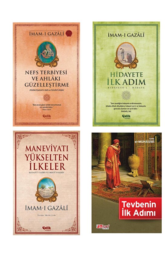 Nefs Terbiyesi-hidayete Ilk Adım-maneviyatı Yükselten Ilkeler-tevbenin Ilk Adımı 4lü Set
