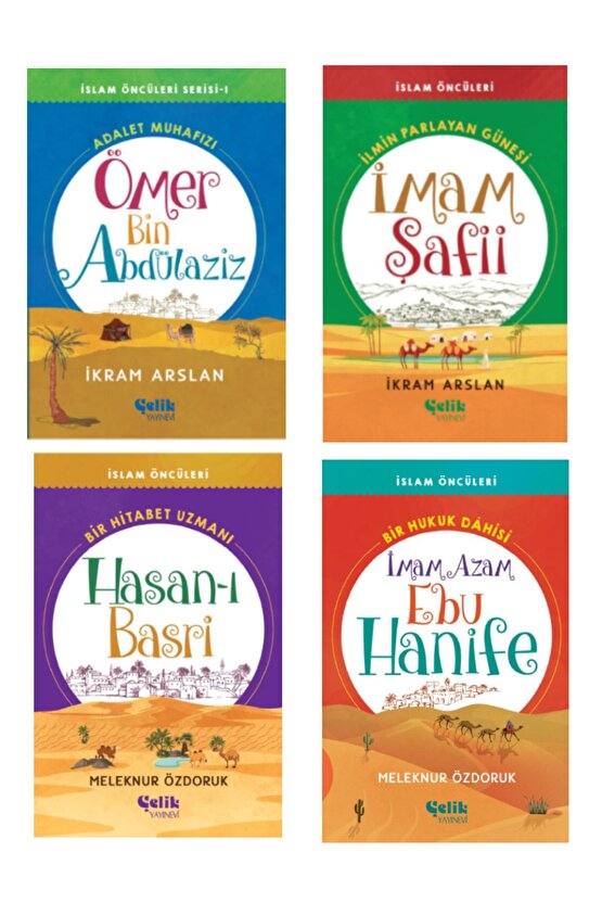 Islam Öncüleri Serisi Ömer Bin Abdülaziz-imamı Şafii-hasan-ı Basri-imamı Azam Ebu Hanife 4lü Set