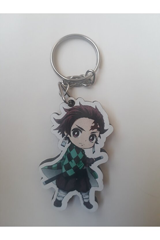 Tanjiro Kamado Ahşap Anahtarlık