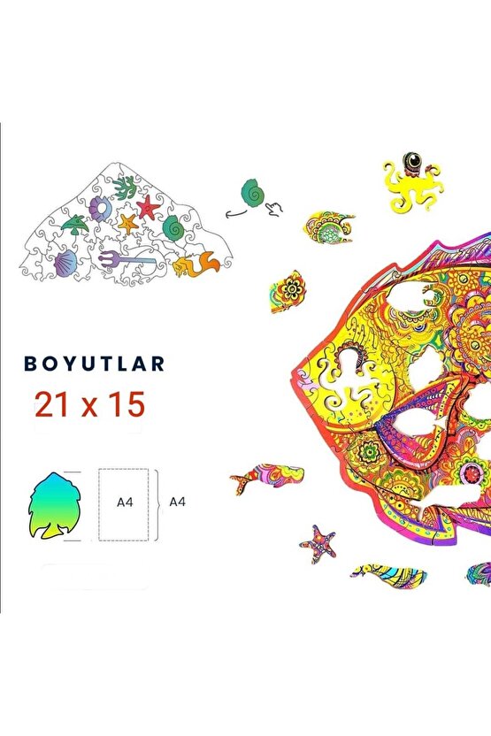 Organica Ahşap Yapboz Ringa Balığı
