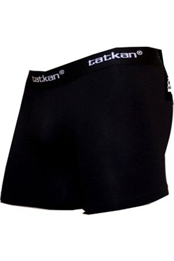 Erkek Siyah 3lü Paket Modal  Şort Boxer