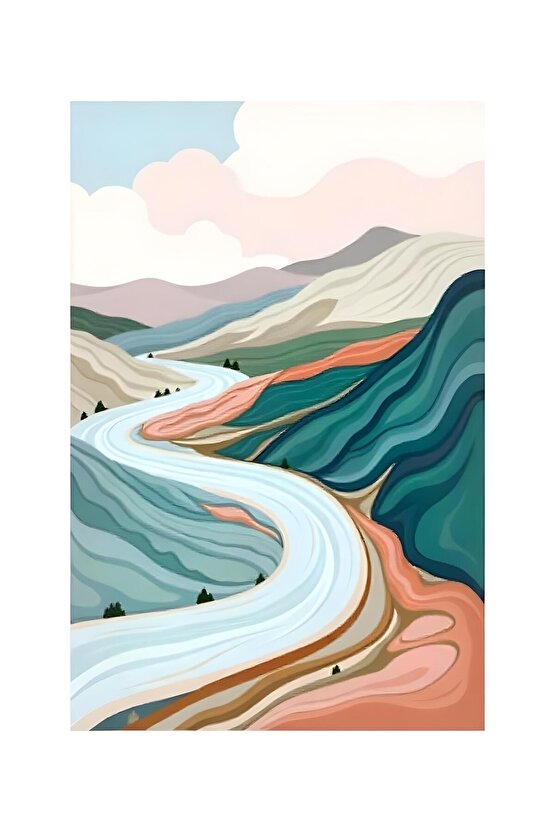 Matisse - Sanat - Soyut - Doğa - Yaşam ( Tekli Çerçevesiz ) Poster - Afiş - Tablo MKKM2528