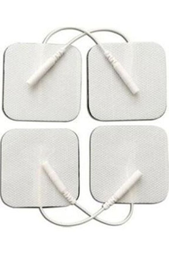 Elektrot 5*5 Cm Ems Tens Cihazı Pin Girişli Elektrod , 5 Paket = 20 AdetKablolu  Soketli