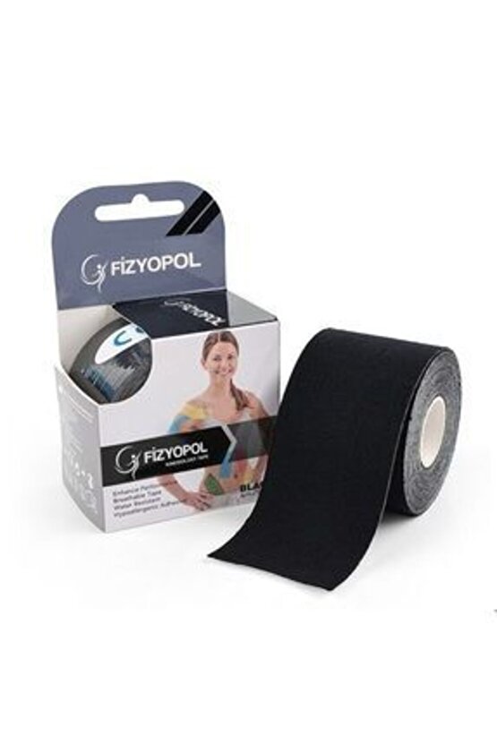Tape Band 5 Metre X 5 Cm Siyah Renk Kinesio Sporcu BandıNew Product Kinezyo
