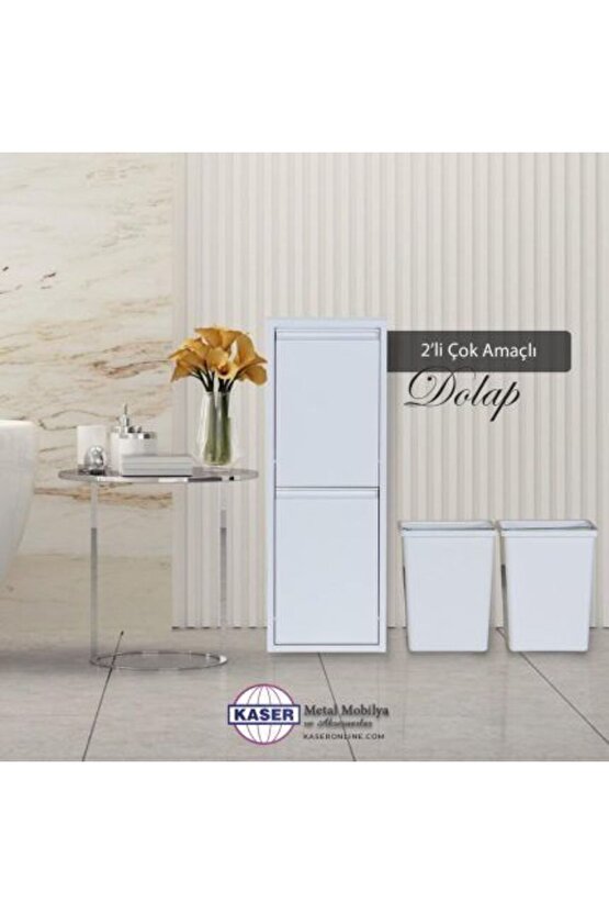 Çok Amaçlı Dolap Beyaz 2’li | Ev ve Ofisler İçin Uygun Seçim