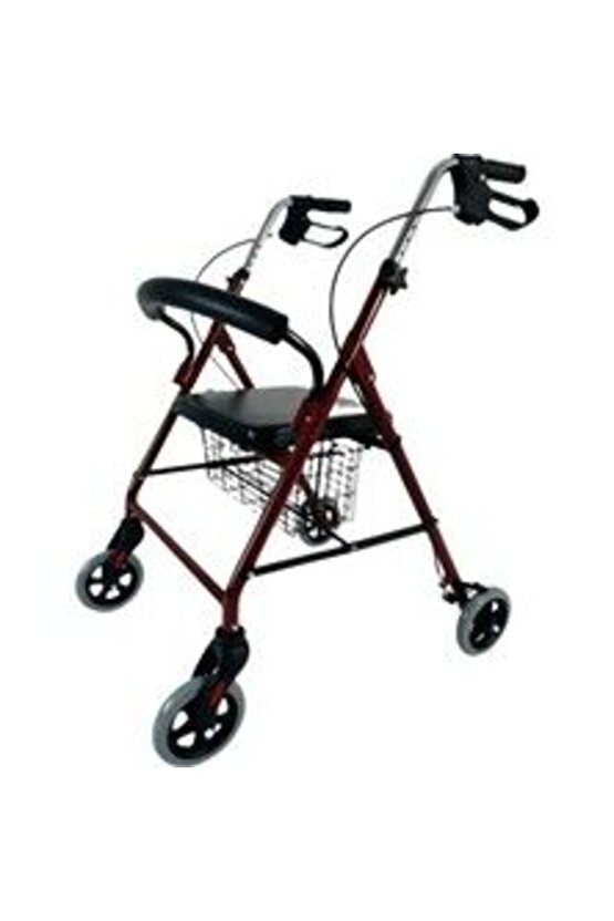 Rr-01 Katlanabilir Alüminyum Rolatör Kırmızı