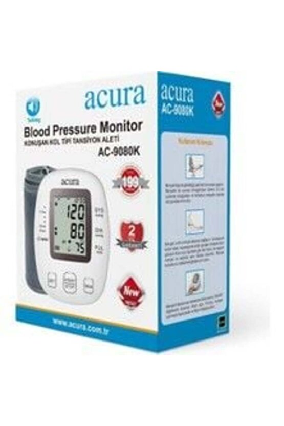 AC-9080K Türkçe Konuşan Koldan Tam Otomatik Tansiyon Aleti Çanta Hediyeli