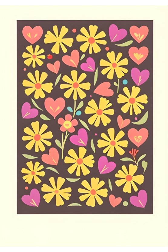 Matisse - Boho - Art Deco - Soyut - Doğa ( 3 lü Çerçevesiz ) Poster - Afiş - Tablo KR2C01257