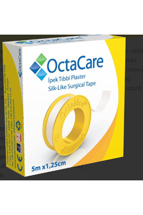 OctaCare İpek Tıbbi Plaster 5 m x 1,25 cm 1 Adet