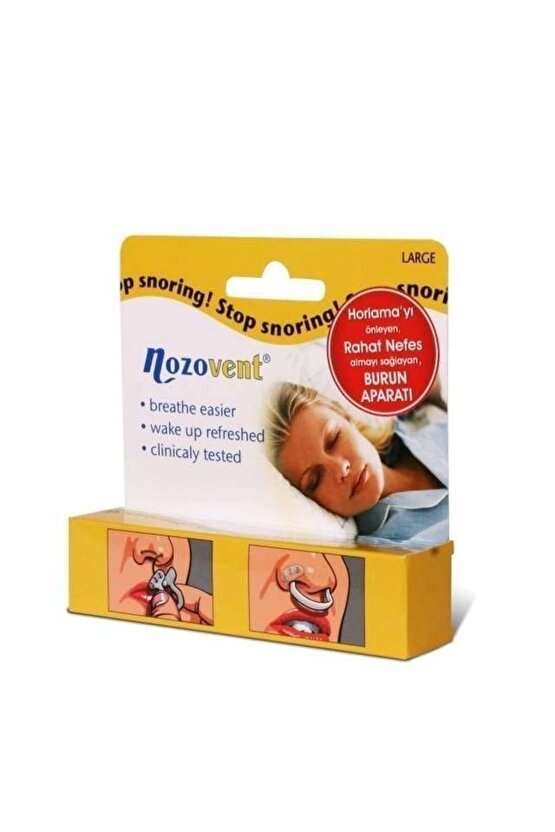 Horlama Önleyici Rahat Nefes Burun Aparatı Büyük 2 Adet