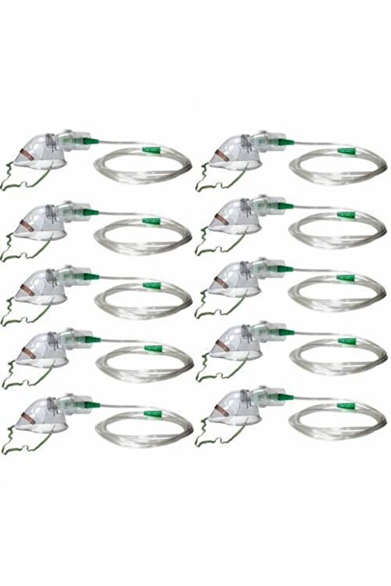 Nebulizatör Maske Seti 10 Adet