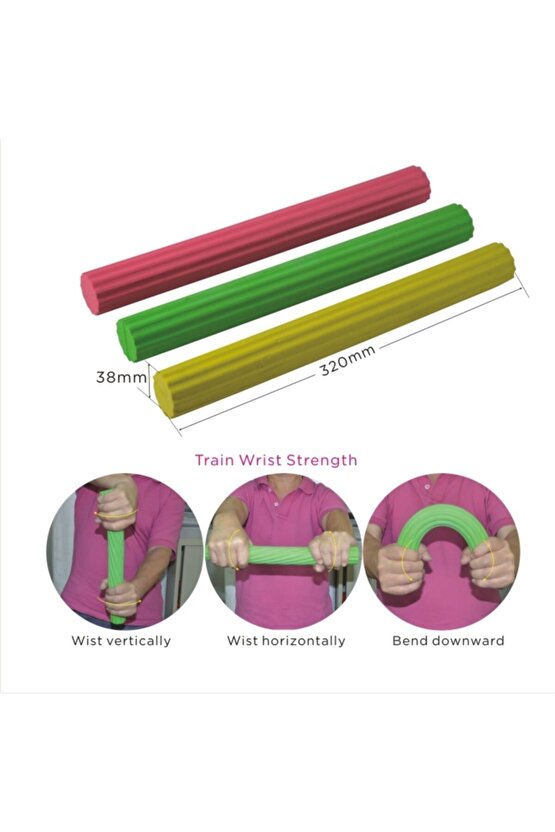 Flexbar Elastik Egzersiz Barı Yesil