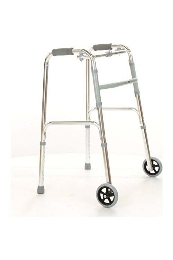 İthal Alüminyum Hareketli Tekerlekli Walker Hasta Yaşlı Yürüteci