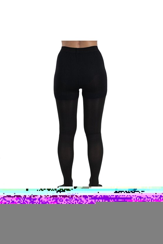 Ccl2 Külotlu Burnu Açık Çorabı (Siyah) 5 NUMARA