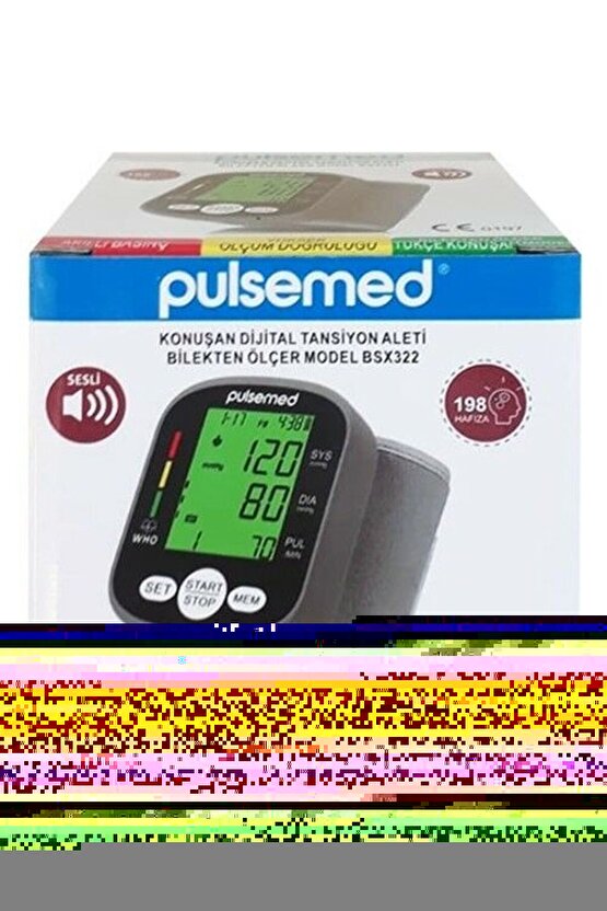 Pulsemed Konuşan Bilekten Dijital Tansiyon Aleti BSX322