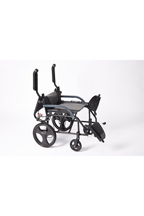 Refakatçi Tekerlekli Sanalye Engelli Tekerlekli Hasta Taşıma Transfer Sandalyesi