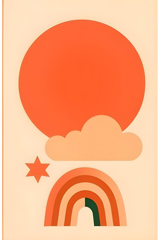 Matisse - Boho - Art Deco - Soyut - Doğa ( 3 lü Çerçevesiz ) Poster - Afiş - Tablo KR2C01041