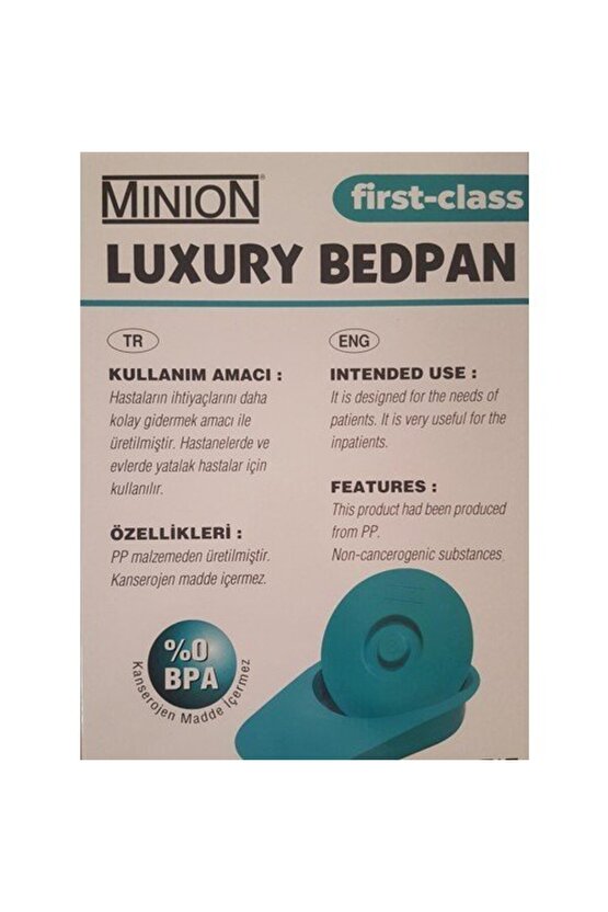 Minion Plastik Sürgü Hasta için Tuvalet MN 914