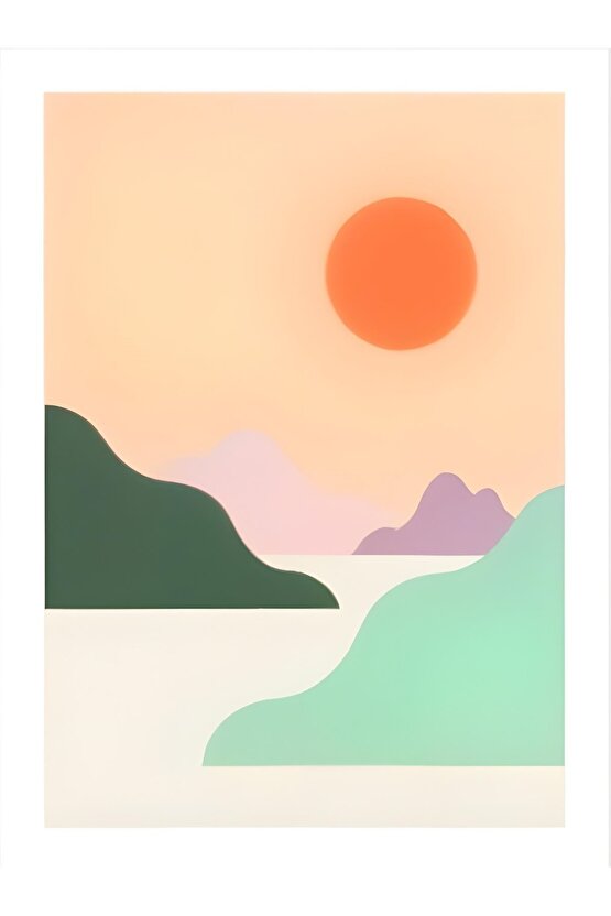 Matisse - Boho - Art Deco - Soyut - Doğa ( 3 lü Çerçevesiz ) Poster - Afiş - Tablo KR2C00854