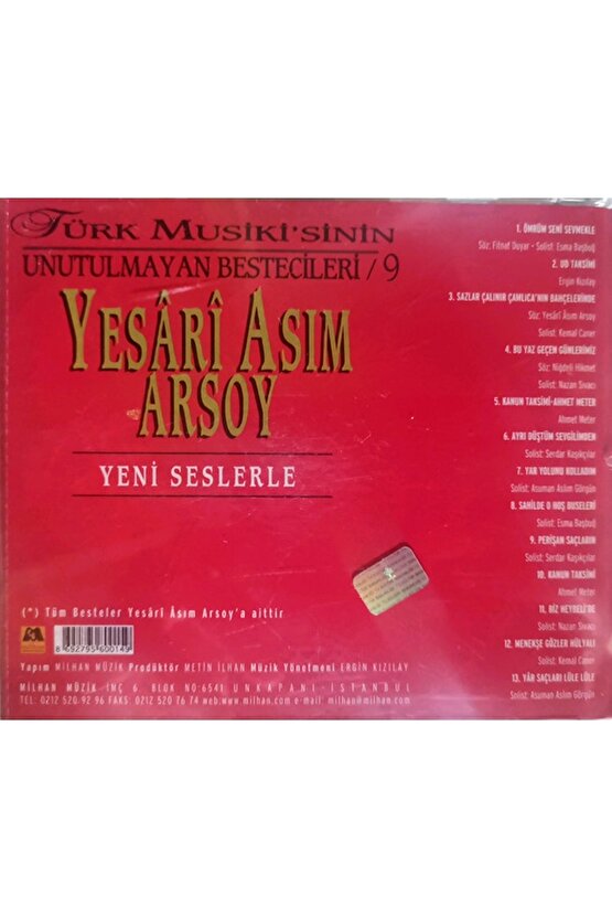 Unutulmayan Besteciler 9 Yesari Asım Arsoy