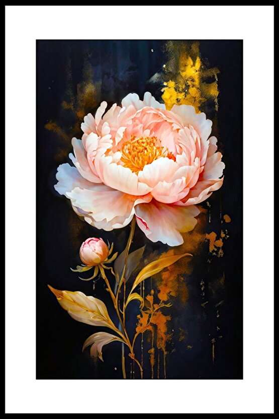 Gül ve Gonca Digital Art ( ÇERÇEVESİZ - ÇERÇEVE YOKTUR ) ( ULTRA HD ) FOLYO AFİŞ - POSTER