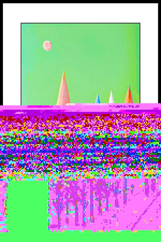 Renkli Kuleler Digital Art ( ÇERÇEVESİZ - ÇERÇEVE YOKTUR ) ( ULTRA HD ) FOLYO AFİŞ - POSTER