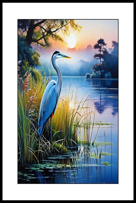 Bataklıkta Hayat Digital Art ( ÇERÇEVESİZ - ÇERÇEVE YOKTUR ) ( ULTRA HD ) FOLYO AFİŞ - POSTER