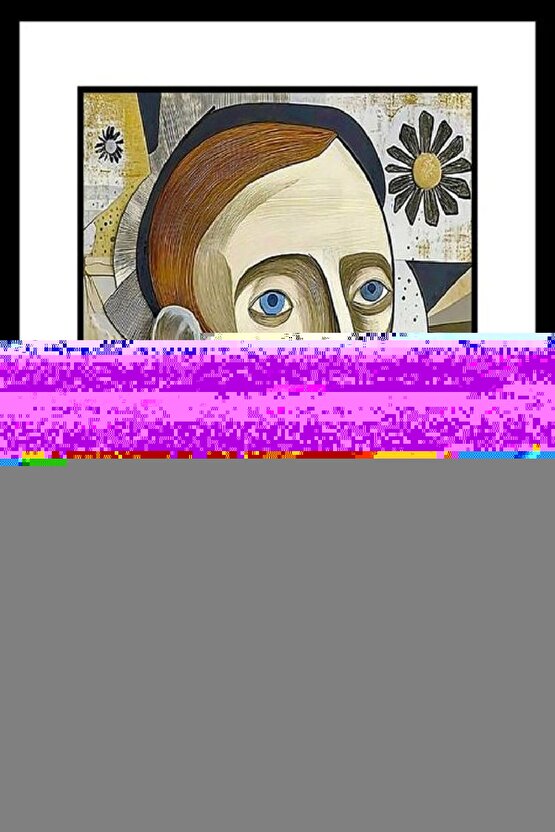 Soyut Vazoda Çiçekler Digital Art ( ÇERÇEVESİZ - ÇERÇEVE YOKTUR ) ( ULTRA HD ) FOLYO AFİŞ - POSTER