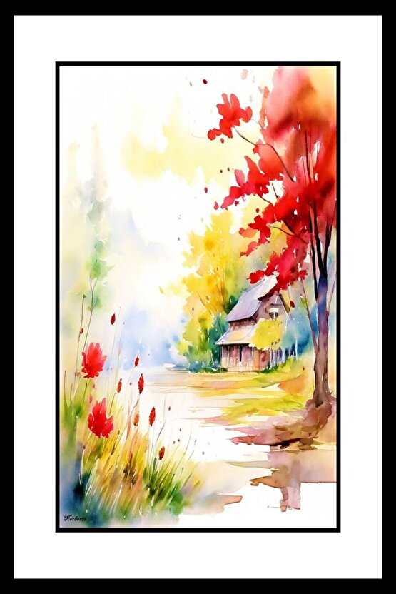 Huzurlu Evim Digital Art ( ÇERÇEVESİZ - ÇERÇEVE YOKTUR ) ( ULTRA HD ) FOLYO AFİŞ - POSTER