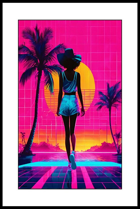 Dansçı Kız Digital Art ( ÇERÇEVESİZ - ÇERÇEVE YOKTUR ) ( ULTRA HD ) FOLYO AFİŞ - POSTER