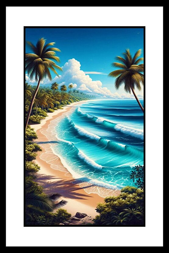 Benim Sahilim Digital Art ( ÇERÇEVESİZ - ÇERÇEVE YOKTUR ) ( ULTRA HD ) FOLYO AFİŞ - POSTER