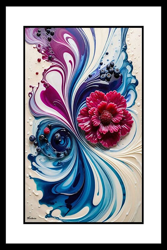 Mor Menekşe Digital Art ( ÇERÇEVESİZ - ÇERÇEVE YOKTUR ) ( ULTRA HD ) FOLYO AFİŞ - POSTER