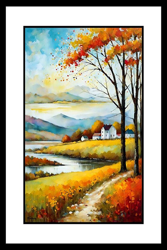 Güz Mevsimi Digital Art ( ÇERÇEVESİZ - ÇERÇEVE YOKTUR ) ( ULTRA HD ) FOLYO AFİŞ - POSTER