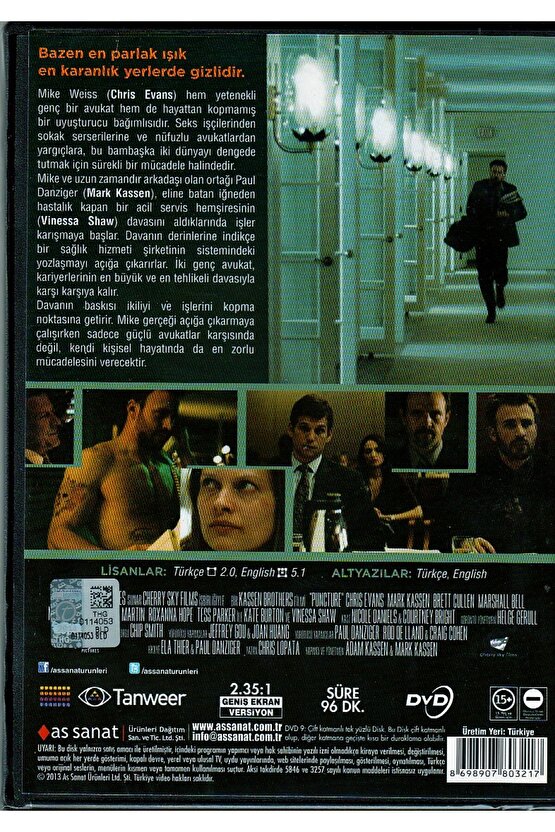 Adalet Peşinde - Puncture ( Türkçe Dublaj ) ( AMBALAJINDA - SIFIR ) DVD