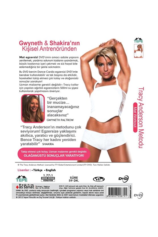 Tracy Anderson Metodu Gwyneth Shakiranın Kişisel Antrenöründen Dvd