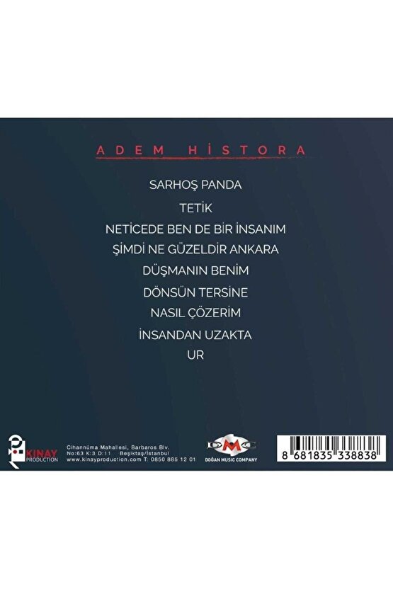DMC - Yiğit Seferoğlu ( Adem Histora ) CD Ambalajında
