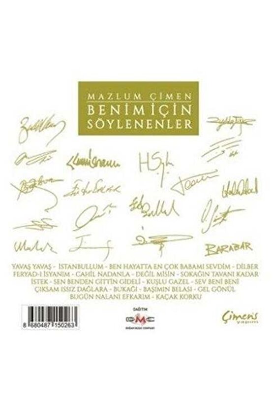DMC - Mazlum Çimen ( Benim için Söylenenler ) 2 CD Ambalajında