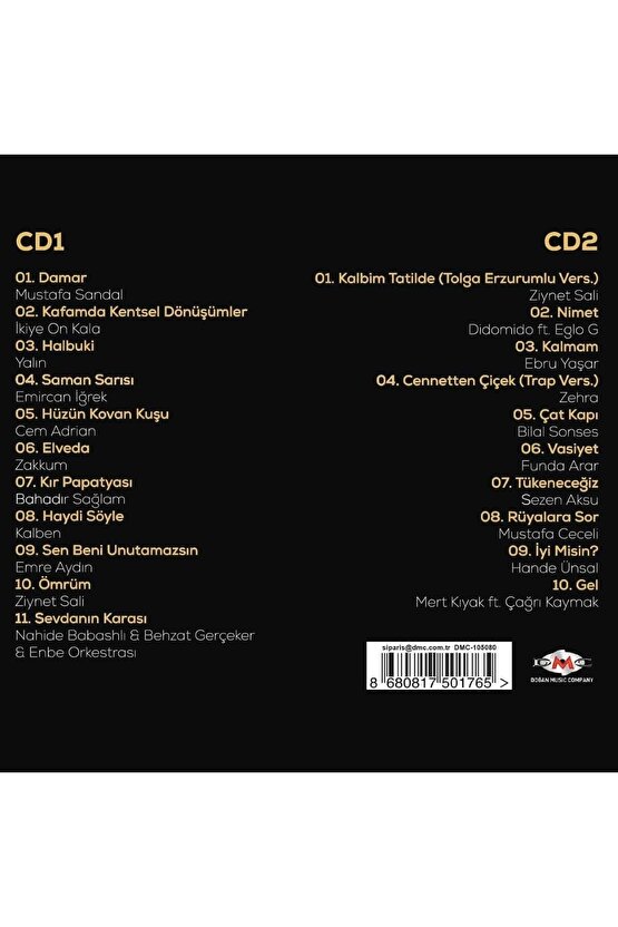 DMS - Slowtürk Aşkın Şarkıları 2020 - CD Ambalajında