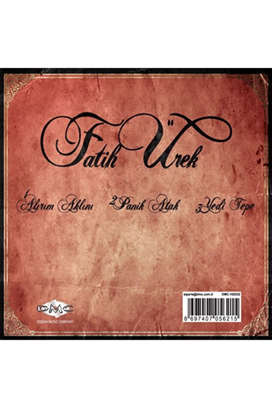 Fatih Ürek - Alırım Aklını ( CD ) Ambalajında