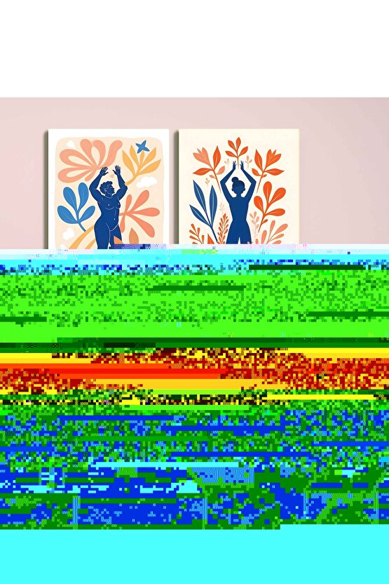 Matisse - Sanat - Soyut - Doğa - Ev - Yaşam ( 2 Li Çerçevesiz ) Poster - Afiş - Tablo NNHT709