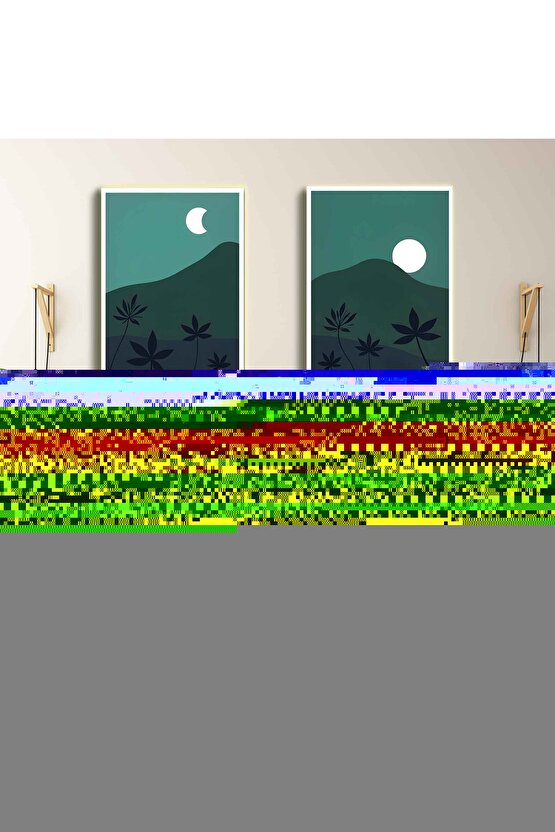 Matisse - Sanat - Soyut - Doğa - Ev - Yaşam ( 2 Li Çerçevesiz ) Poster - Afiş - Tablo NNHT281