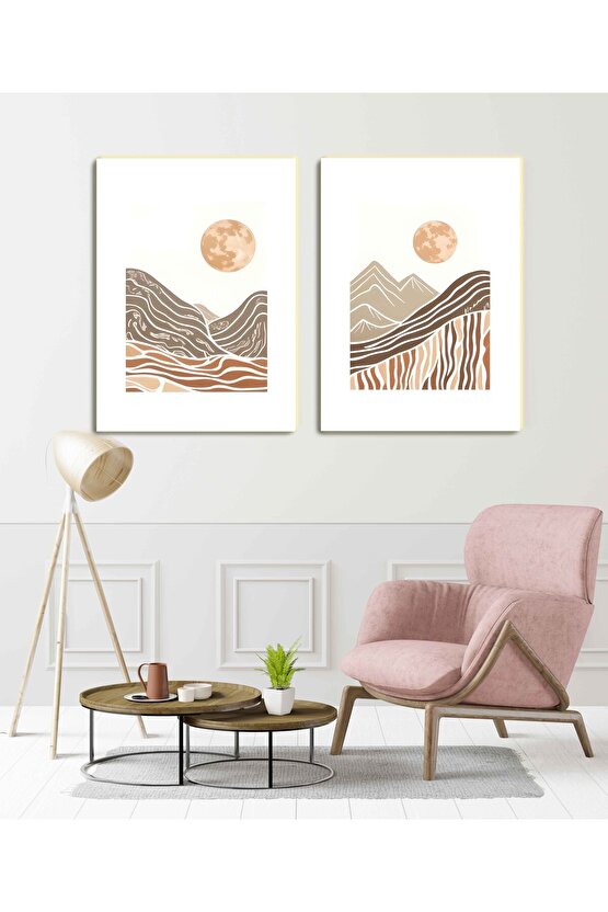 Matisse - Sanat - Soyut - Doğa - Ev - Yaşam ( 2 Li Çerçevesiz ) Poster - Afiş - Tablo NNHT652