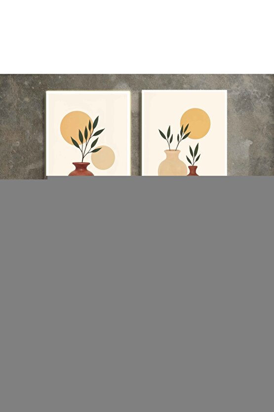 Matisse - Sanat - Soyut - Doğa - Ev - Yaşam ( 2 Li Çerçevesiz ) Poster - Afiş - Tablo NNHT449