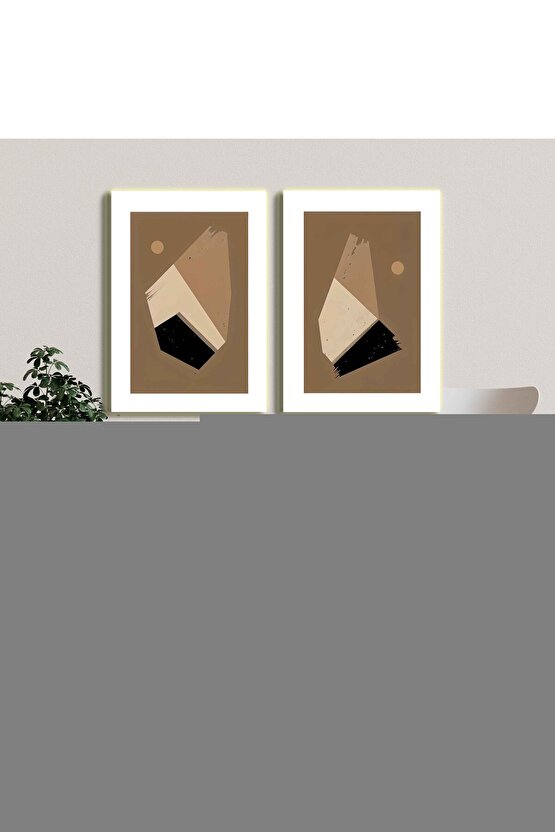 Matisse - Sanat - Soyut - Doğa - Ev - Yaşam ( 2 Li Çerçevesiz ) Poster - Afiş - Tablo NNHT376