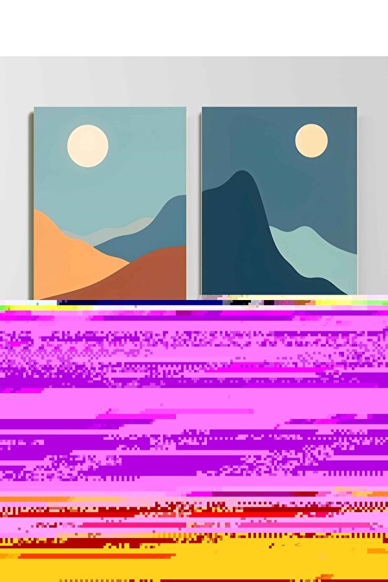 Matisse - Sanat - Soyut - Doğa - Ev - Yaşam ( 2 Li Çerçevesiz ) Poster - Afiş - Tablo NNHT574